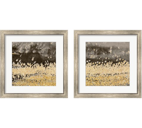 Gold Winds Square 2 Piece Framed Art Print Set by Lanie Loreth