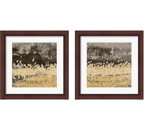 Gold Winds Square 2 Piece Framed Art Print Set by Lanie Loreth