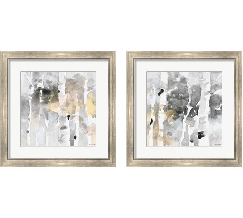 Up to the Northern Skies Grey 2 Piece Framed Art Print Set by Lanie Loreth