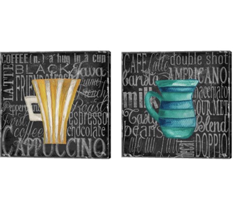 Coffee of the Day 2 Piece Canvas Print Set by Elizabeth Medley