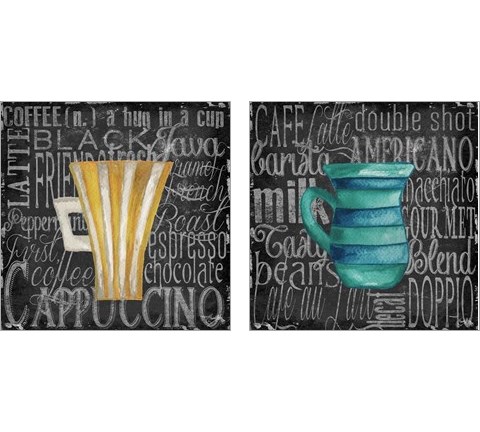 Coffee of the Day 2 Piece Art Print Set by Elizabeth Medley