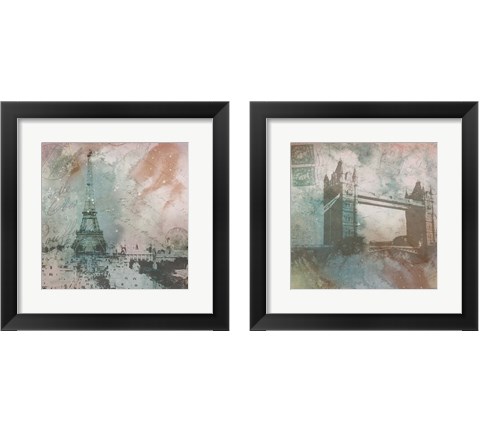 Vintage Europe 2 Piece Framed Art Print Set by Dan Meneely