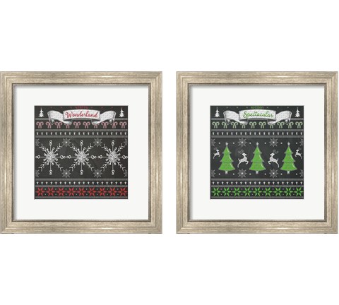 Holiday Sweater 2 Piece Framed Art Print Set by Andi Metz