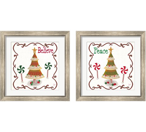 Gingerbread Forest 2 Piece Framed Art Print Set by Andi Metz