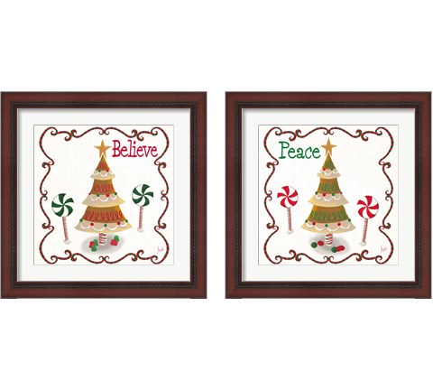 Gingerbread Forest 2 Piece Framed Art Print Set by Andi Metz