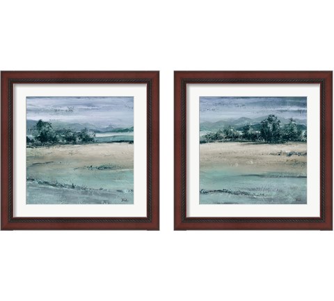 The Blue Forest Square 2 Piece Framed Art Print Set by Patricia Pinto