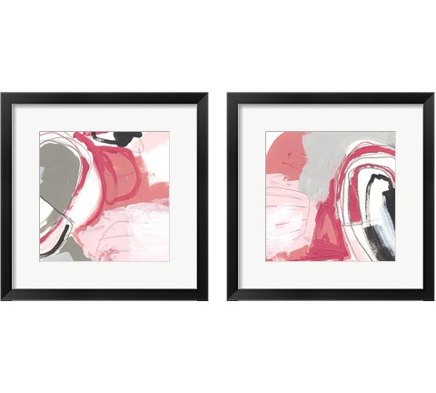 Totality of Pink 2 Piece Framed Art Print Set by June Erica Vess