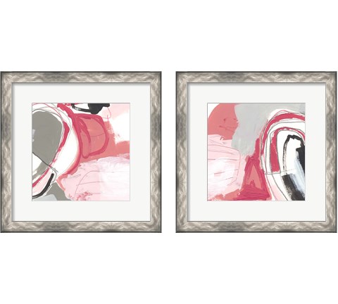 Totality of Pink 2 Piece Framed Art Print Set by June Erica Vess