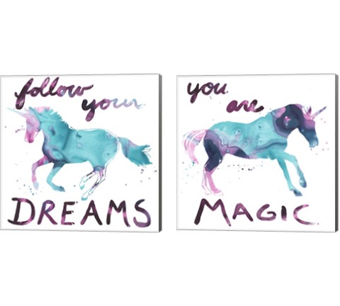 Magic Dreams 2 Piece Canvas Print Set by June Erica Vess