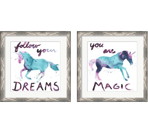 Magic Dreams 2 Piece Framed Art Print Set by June Erica Vess