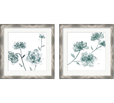 Traces of Flowers 2 Piece Framed Art Print Set by Melissa Wang