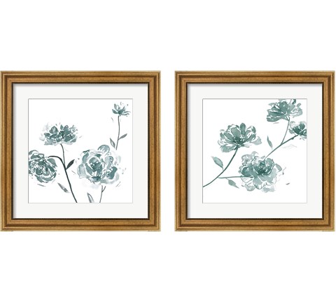 Traces of Flowers 2 Piece Framed Art Print Set by Melissa Wang