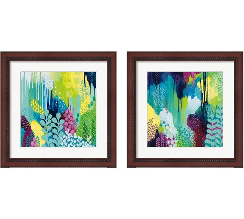 Jewel Forest 2 Piece Framed Art Print Set by Kathy Ferguson