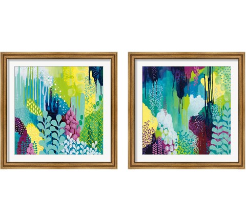 Jewel Forest 2 Piece Framed Art Print Set by Kathy Ferguson