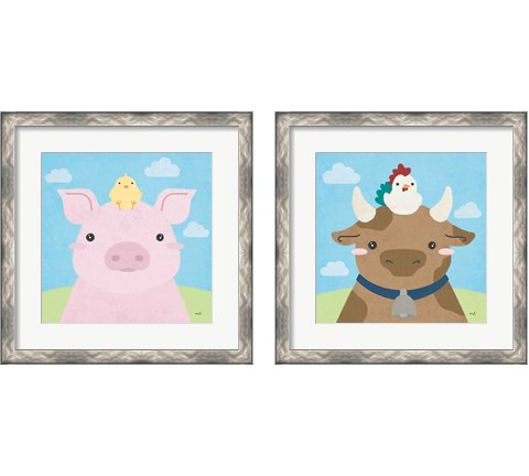 Barn Buddies  2 Piece Framed Art Print Set by Moira Hershey