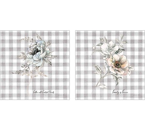 Sketchbook Garden Checker 2 Piece Art Print Set by Danhui Nai