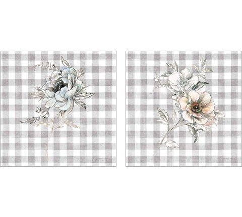 Sketchbook Garden Checker 2 Piece Art Print Set by Danhui Nai