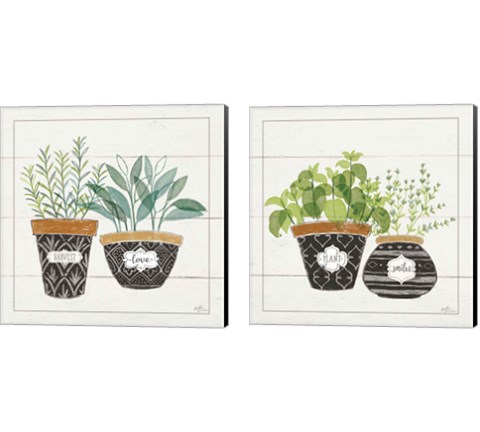 Fine Herbs 2 Piece Canvas Print Set by Janelle Penner