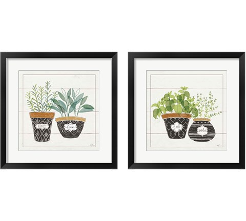 Fine Herbs 2 Piece Framed Art Print Set by Janelle Penner
