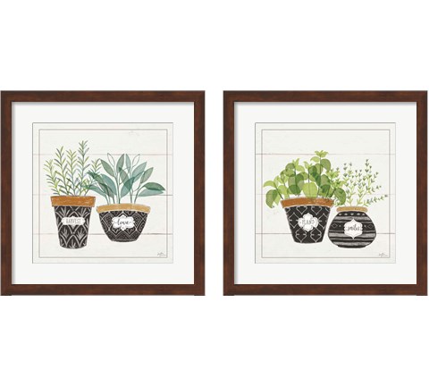 Fine Herbs 2 Piece Framed Art Print Set by Janelle Penner