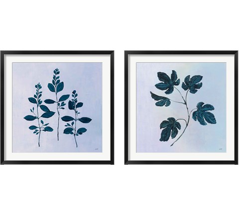 Botanical StudyBlue 2 Piece Framed Art Print Set by Julia Purinton