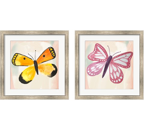Butterfly  2 Piece Framed Art Print Set by Katie Doucette