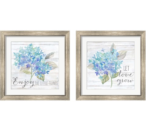 Farmhouse Hydrangea 2 Piece Framed Art Print Set by Cynthia Coulter