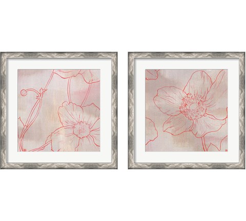 Anemone  2 Piece Framed Art Print Set by Stephanie Han