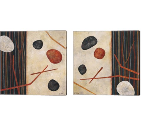 Sticks and Stones 2 Piece Canvas Print Set by Glenys Porter