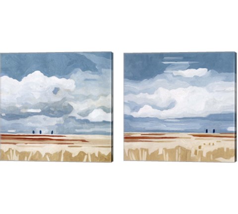 Prairie Landscape 2 Piece Canvas Print Set by Emma Scarvey