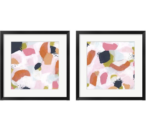 Confetti Currents 2 Piece Framed Art Print Set by June Erica Vess