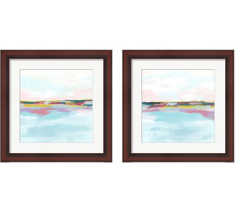 Rainbow Horizon 2 Piece Framed Art Print Set by June Erica Vess