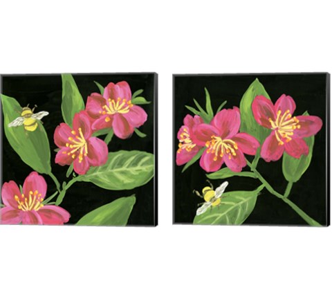 Spring Bees 2 Piece Canvas Print Set by Melissa Wang