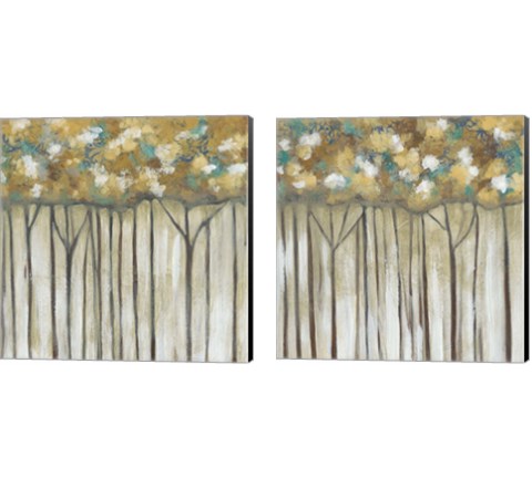 Golden Canopy 2 Piece Canvas Print Set by Chariklia Zarris
