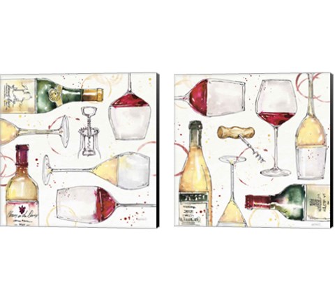 Oaked and Aged  2 Piece Canvas Print Set by Anne Tavoletti