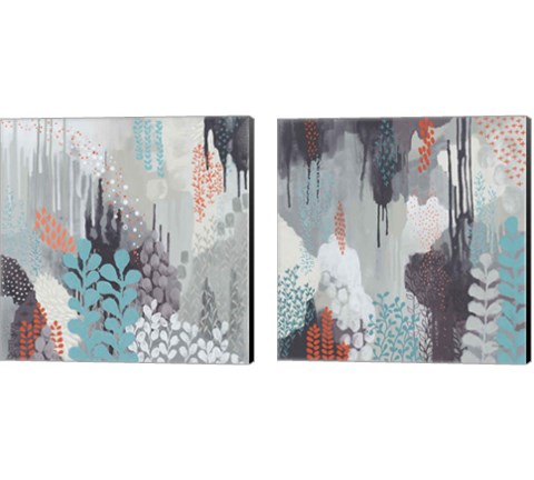 Gray Forest 2 Piece Canvas Print Set by Kathy Ferguson