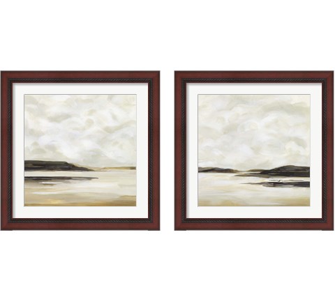 Cloudy Coast 2 Piece Framed Art Print Set by Victoria Borges