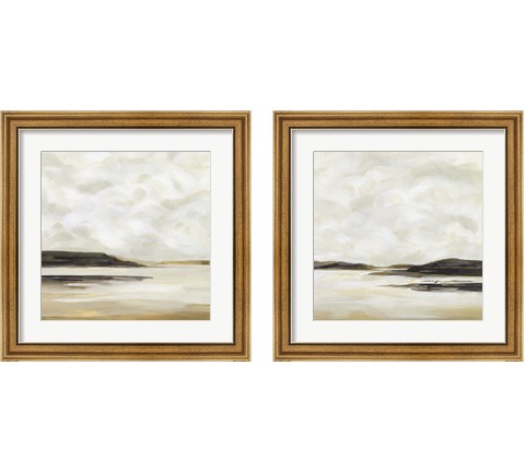 Cloudy Coast 2 Piece Framed Art Print Set by Victoria Borges