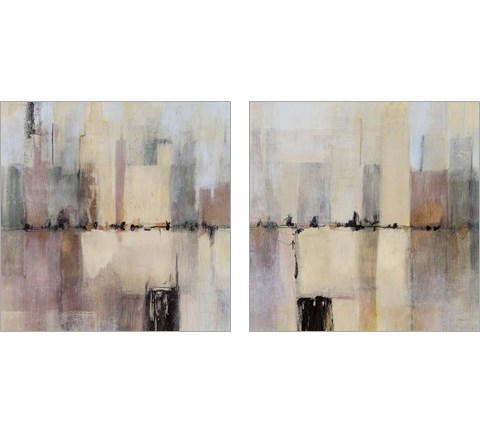 City Strata 2 Piece Art Print Set by Victoria Borges