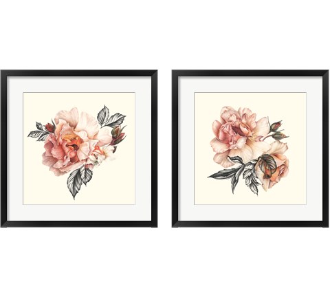 The Light of Day Rose 2 Piece Framed Art Print Set by Lily Liama
