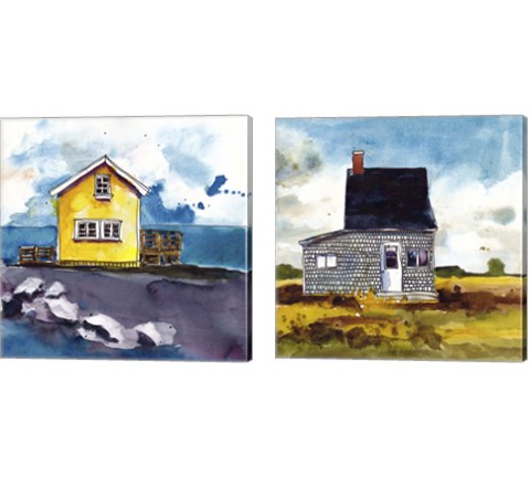 Cabin Scape 2 Piece Canvas Print Set by Paul McCreery