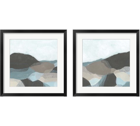 Riverbend Valley 2 Piece Framed Art Print Set by June Erica Vess