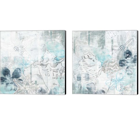 Ocean Abstraction 2 Piece Canvas Print Set by June Erica Vess