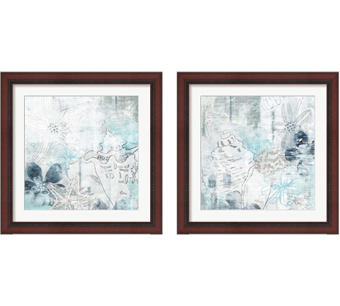 Ocean Abstraction 2 Piece Framed Art Print Set by June Erica Vess
