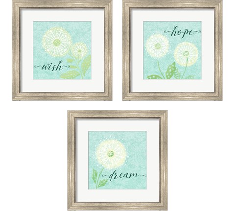 Dandelion Wishes 3 Piece Framed Art Print Set by Noonday Design