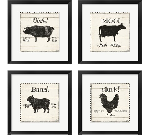 Country Thoughts 4 Piece Framed Art Print Set by Janelle Penner