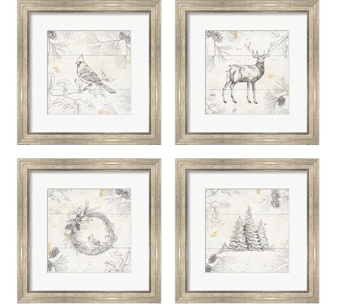 Wild and Beautiful 4 Piece Framed Art Print Set by Daphne Brissonnet