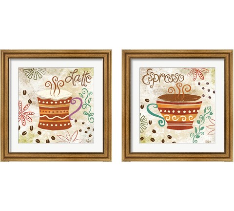 Colorful Coffee 2 Piece Framed Art Print Set by Rebecca Lyon