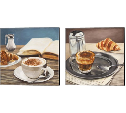 Morning Coffee 2 Piece Canvas Print Set by Sandro Ferrari