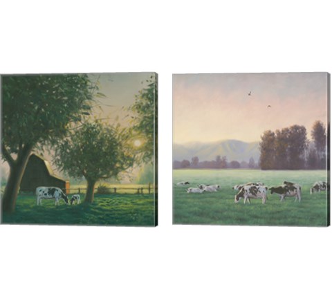 Farm Life 2 Piece Canvas Print Set by James Wiens